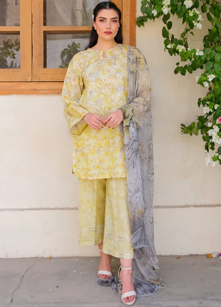 Sahar Pret Embroidered Lawn 2 Piece Suit Buttercup Belle