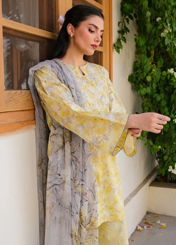 Sahar Pret Embroidered Lawn 2 Piece Suit Buttercup Belle