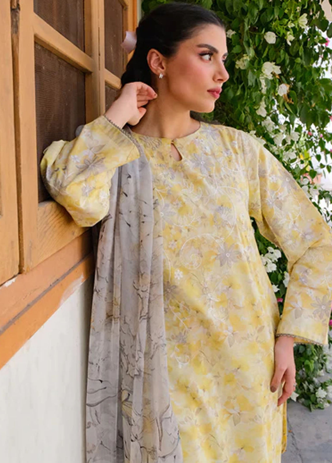 Sahar Pret Embroidered Lawn 2 Piece Suit Buttercup Belle