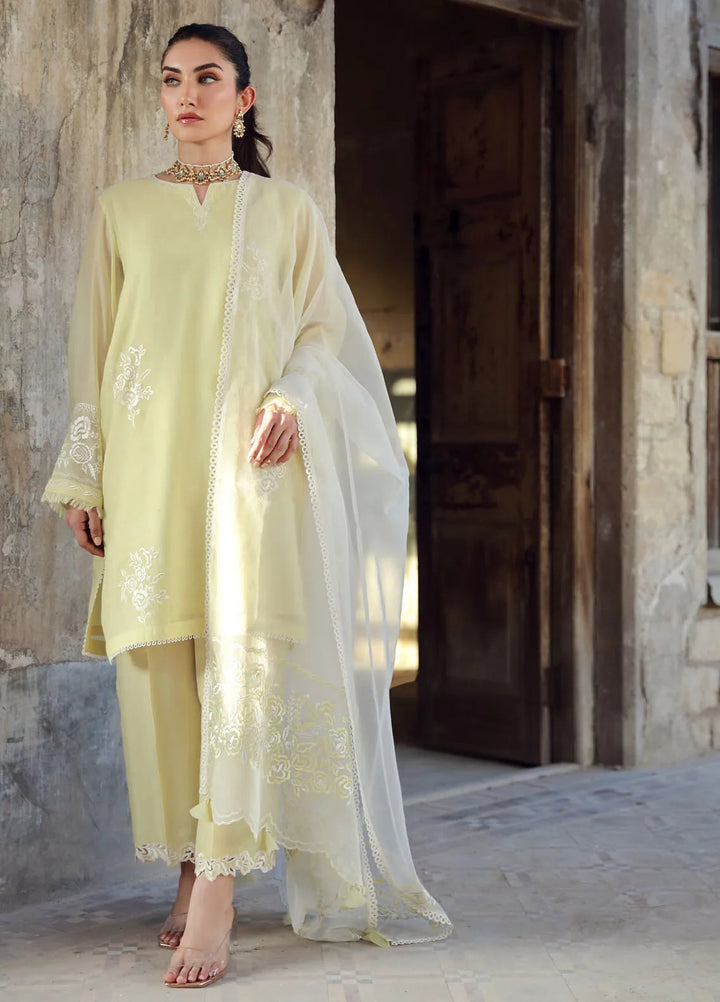 Sahar Pret Embroidered Silk 3 Piece Suit SSCSE-RR-05 Sunlit Escape