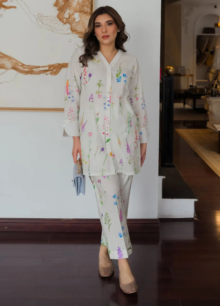 Sahar Pret Printed Cambric 2 Piece Suit Whimsical Garden