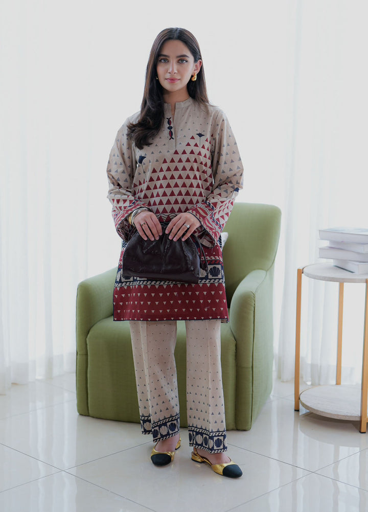 Sahar Pret Printed Lawn 2 Piece Suit SSCP-AA-V3-06 Coastal Geometry