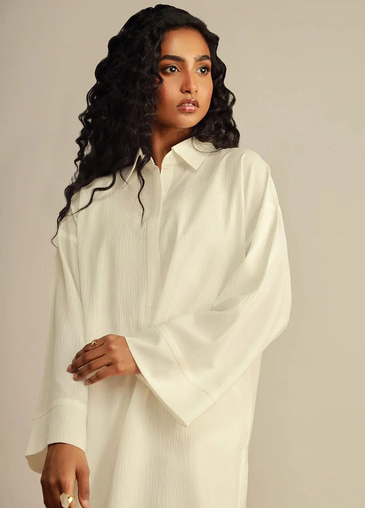 Sahar Pret Solid Crinkle 2 Piece Suit SSCS-V2-RR-03 Pure Essence