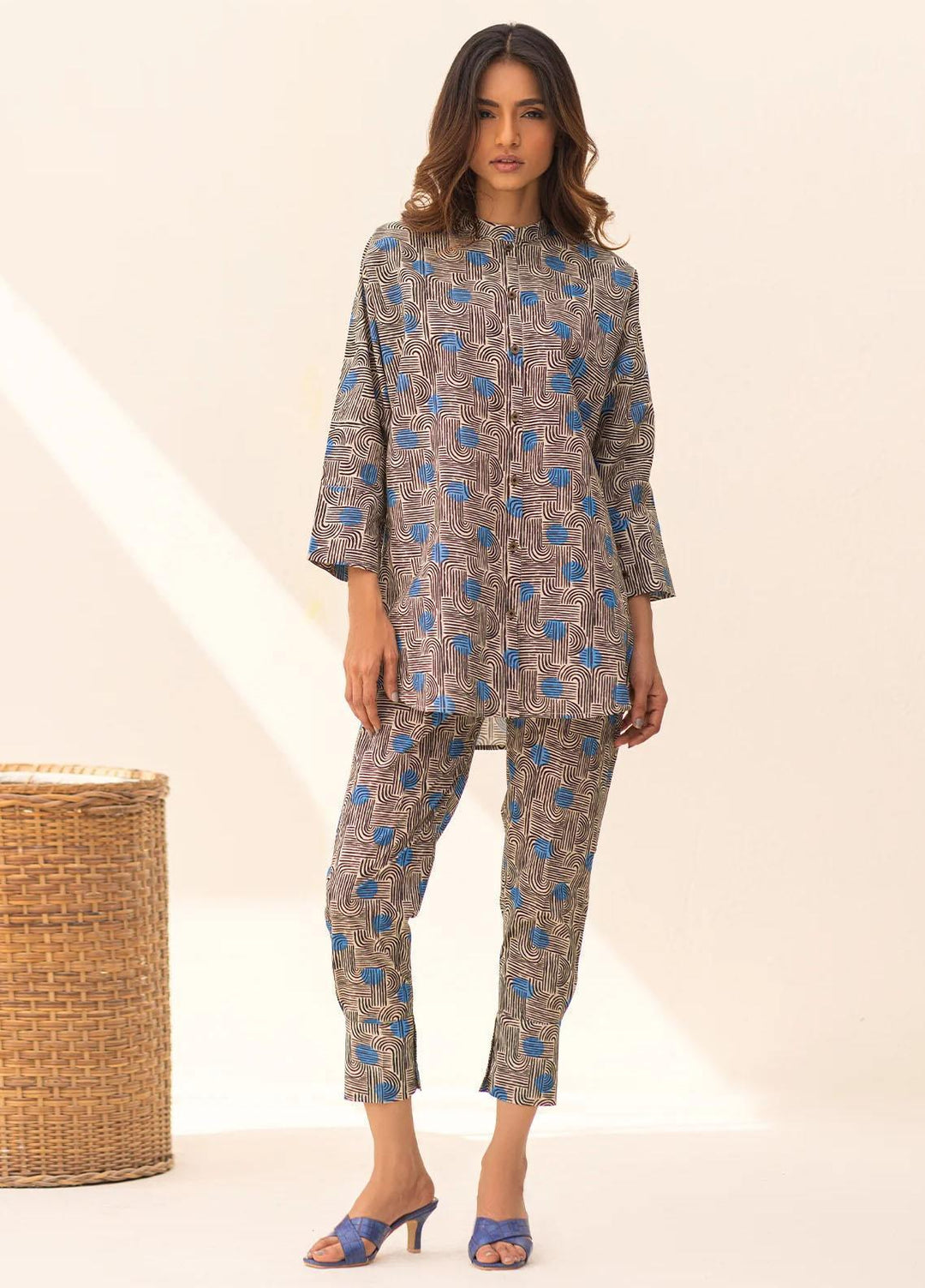 Sahar Printed Cambric Suits Unstitched 2 Piece SHR23C2 SSL-V1-23-16 - Summer Collection