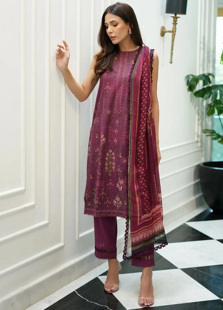 Sahar Printed Cambric Suits Unstitched 3 Piece SHR24FP CA-24-V1-03 - Fall Collection