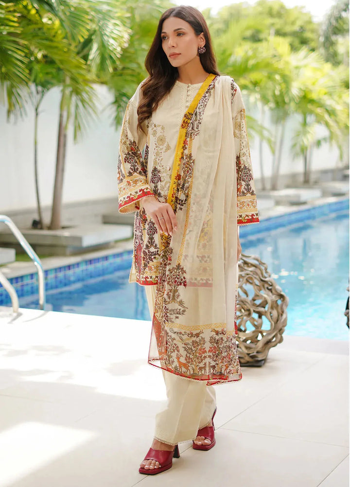 Sahar Printed Cambric Suits Unstitched 3 Piece SHR24FP CA-24-V1-04 - Fall Collection
