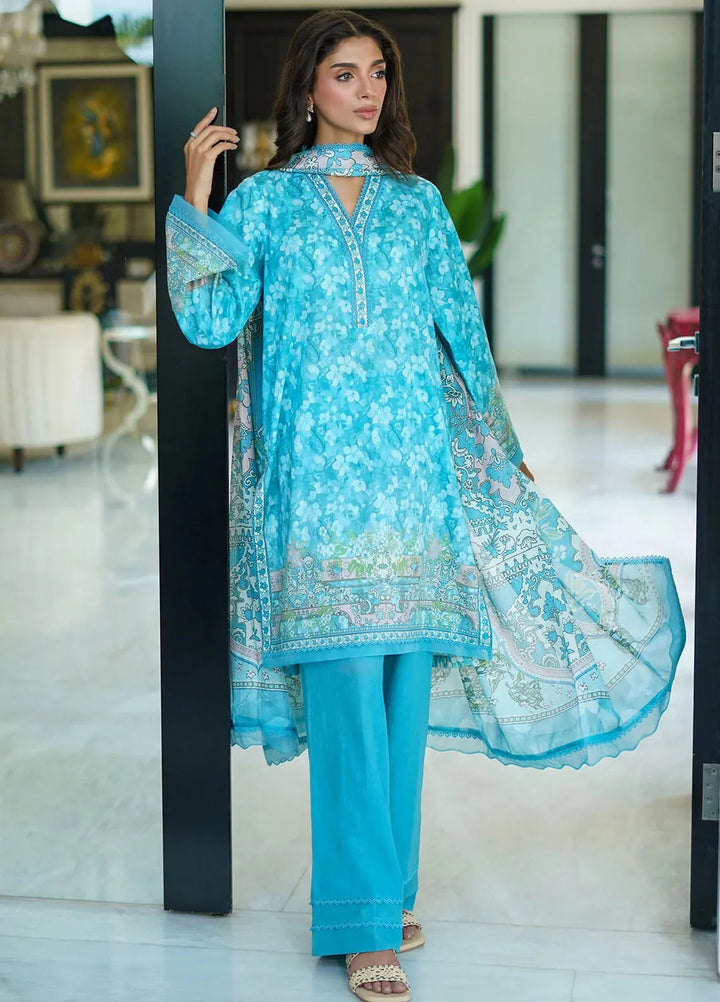 Sahar Printed Cambric Suits Unstitched 3 Piece SHR24FP CA-24-V1-05 - Fall Collection