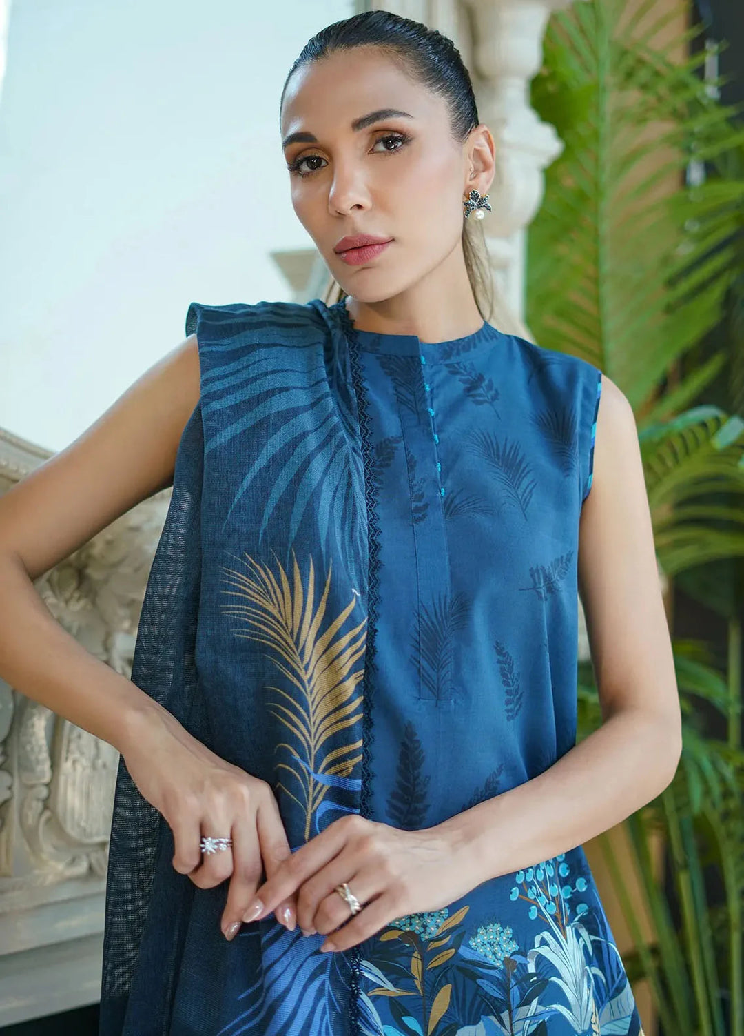 Sahar Printed Cambric Suits Unstitched 3 Piece SHR24FP CA-24-V1-06 - Fall Collection