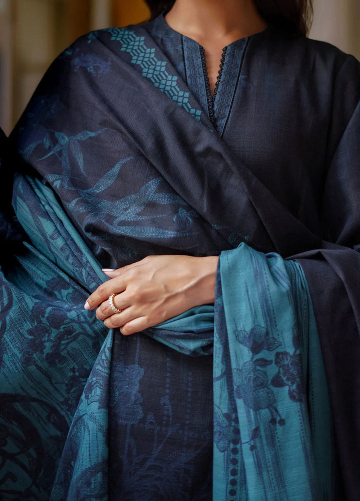 Sahar Printed Khaddar Suit Unstitched 3 Piece SHR24A KH-24-V2-09 - Winter Collection