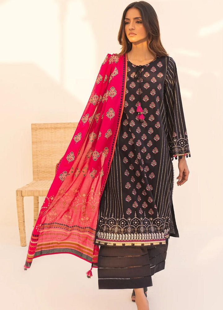 Sahar Printed Lawn Suits Unstitched 3 Piece SHR23L3 SL-WP-V2-RM-11 - Summer Collection
