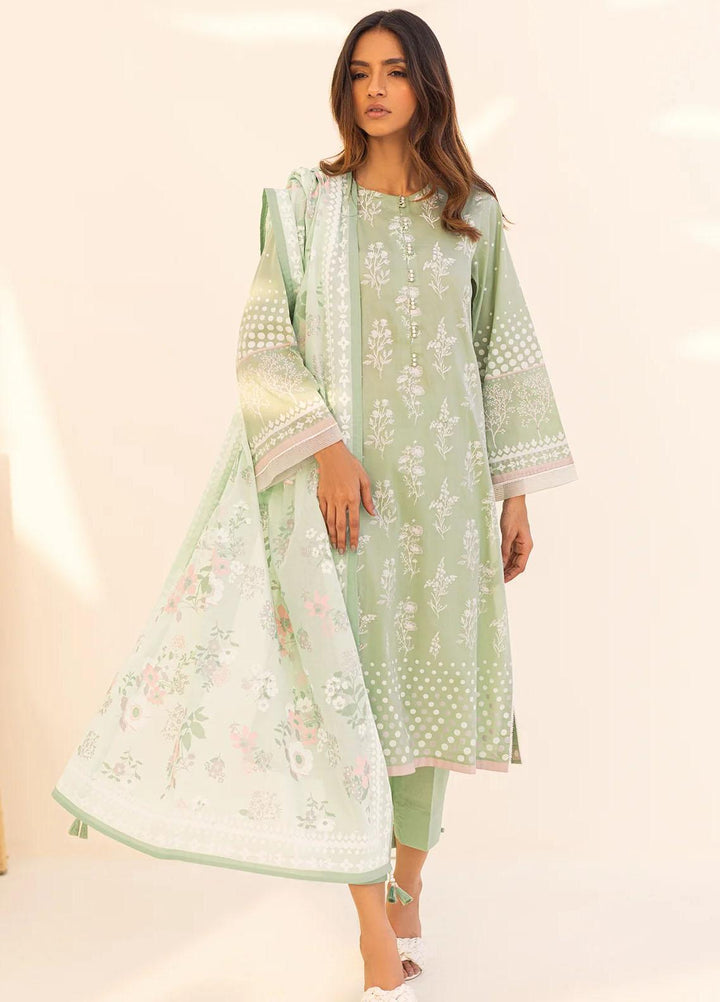 Sahar Printed Lawn Suits Unstitched 3 Piece SHR23L3 SL-WP-V2-YA-09 - Summer Collection