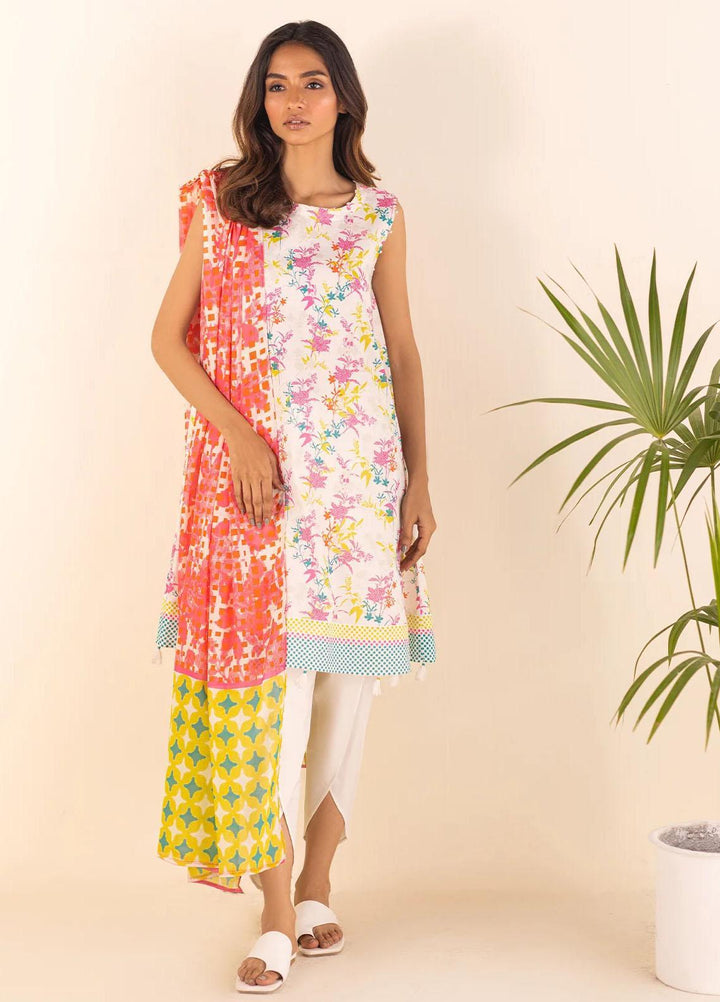 Sahar Printed Lawn Suits Unstitched 3 Piece SHR23L3 SSL-V1-23-01 - Summer Collection