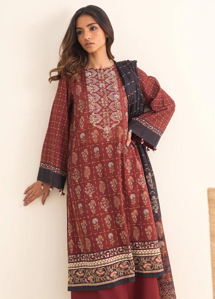 Sahar Printed Lawn Suits Unstitched 3 Piece SHR23L3 SL-PE-V2-YA-05 - Summer Collection