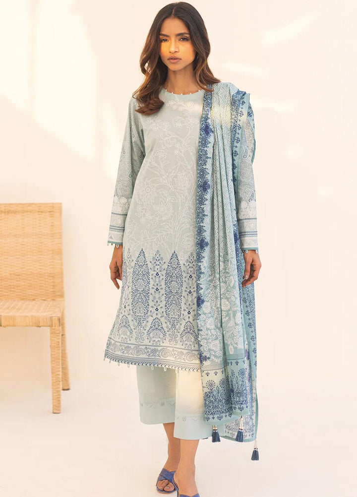 Sahar Printed Lawn Suits Unstitched 3 Piece SHR23L3 SL-WP-V2-RM-07 - Summer Collection