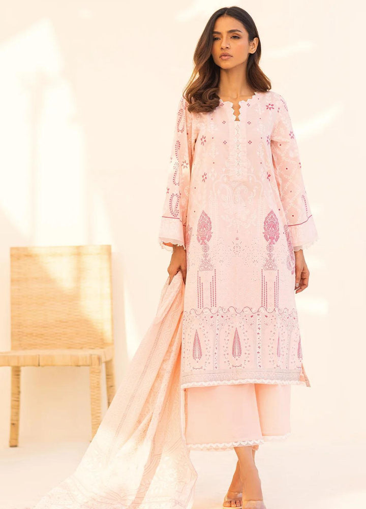 Sahar Printed Lawn Suits Unstitched 3 Piece SHR23L3 SL-WP-V2-RM-08 - Summer Collection