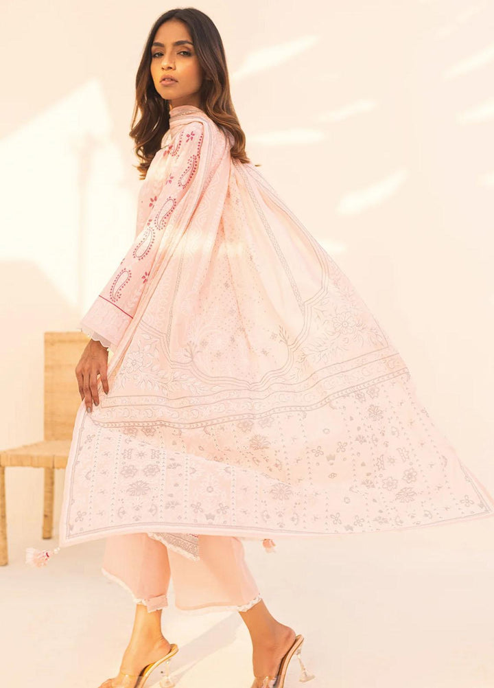 Sahar Printed Lawn Suits Unstitched 3 Piece SHR23L3 SL-WP-V2-RM-08 - Summer Collection