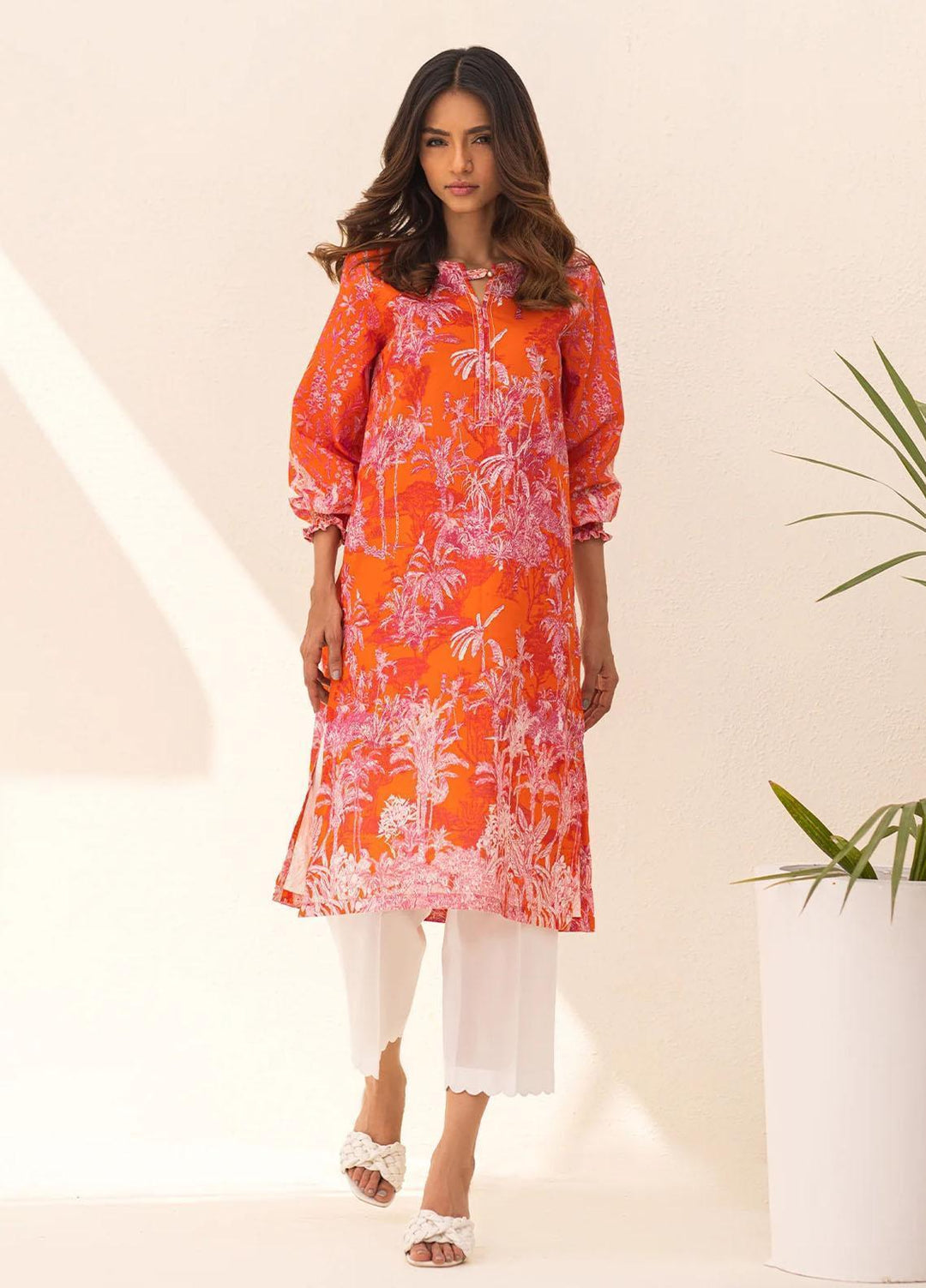 Sahar Printed Lawn  Unstitched Kurti SHR23K SSL-V1-23-15 - Summer Collection