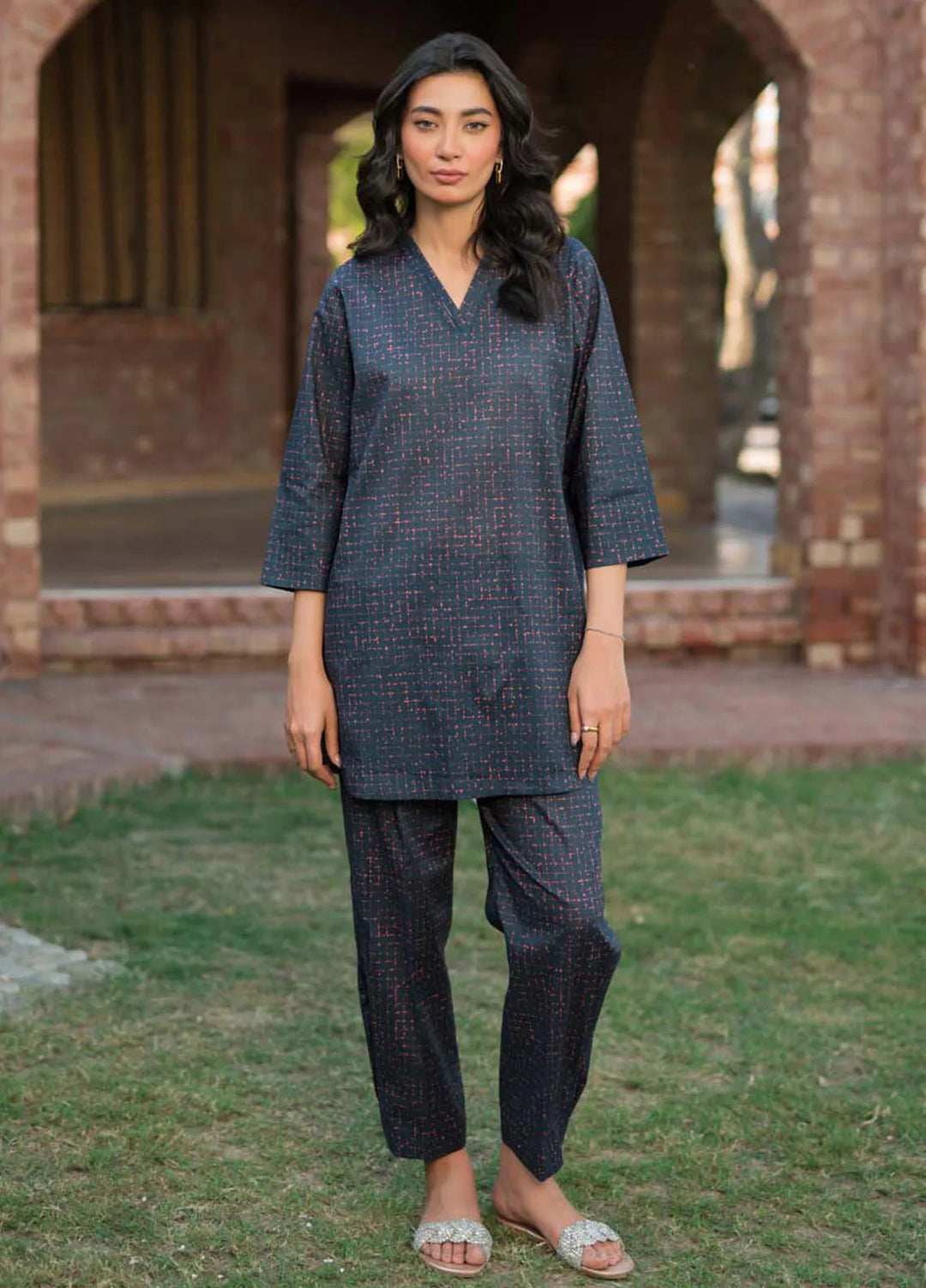 Sahar Printed Lawn Suit Unstitched 2 Piece SHR24S S24-PL-V2-13 - Summer Collection