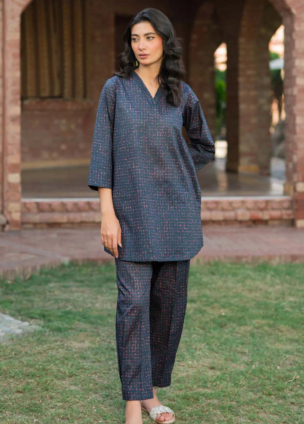 Sahar Printed Lawn Suit Unstitched 2 Piece SHR24S S24-PL-V2-13 - Summer Collection
