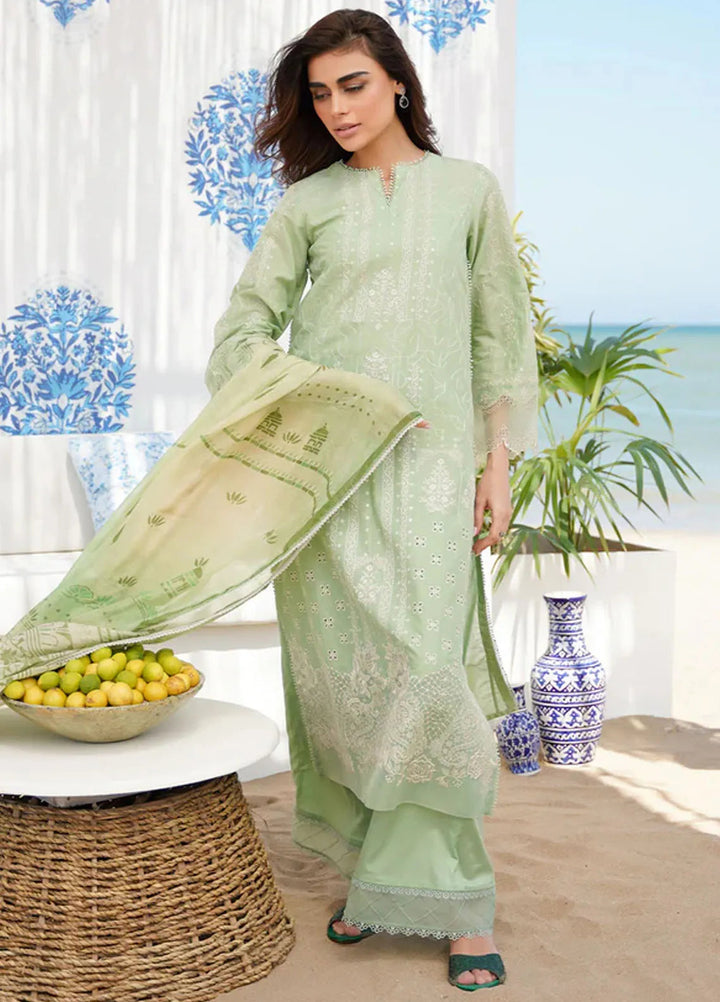 Sahar Printed Lawn Suit Unstitched 3 Piece SHR24F D-01 - Summer Collection