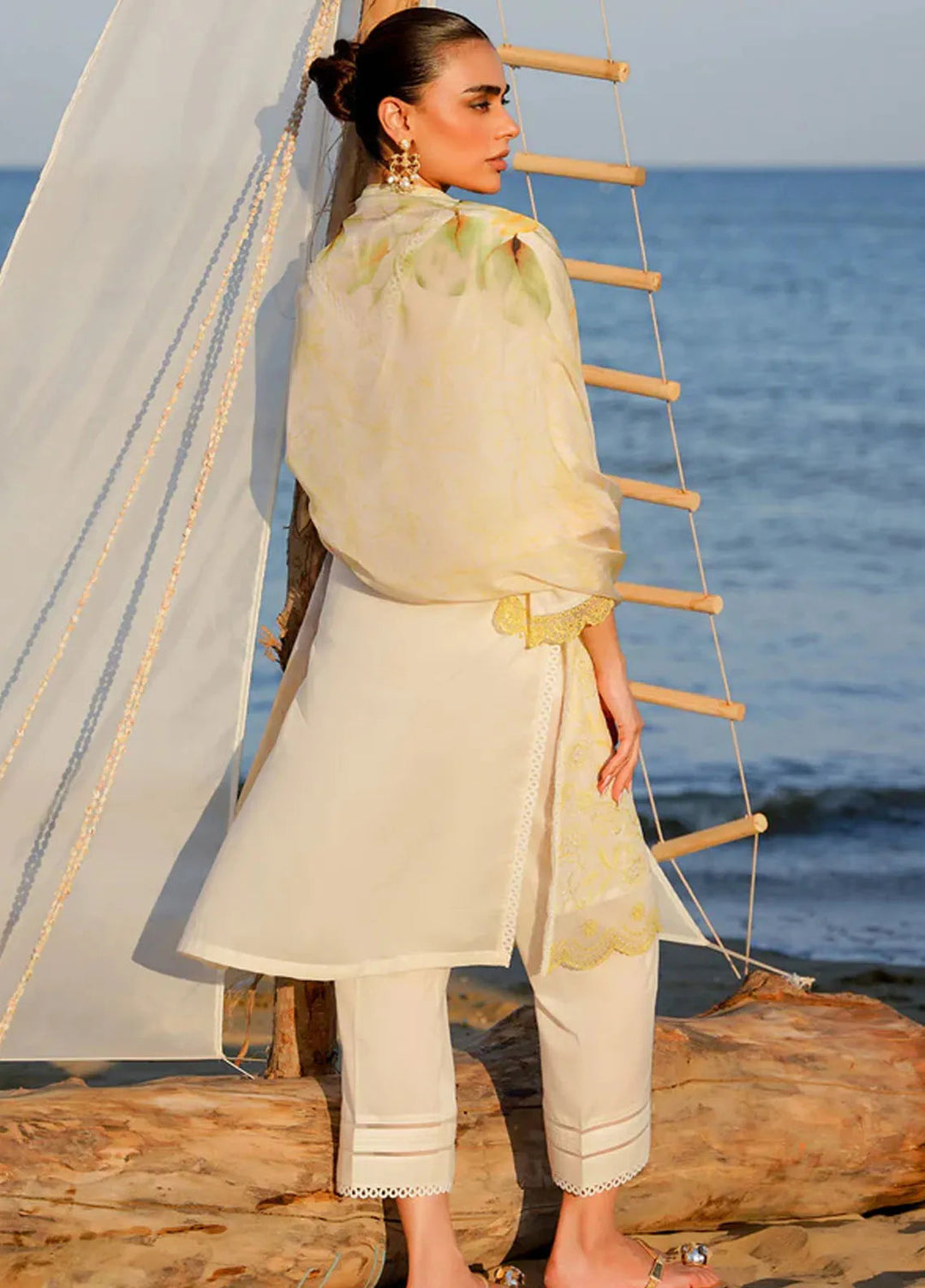 Sahar Printed Lawn Suit Unstitched 3 Piece SHR24F D-04 - Summer Collection