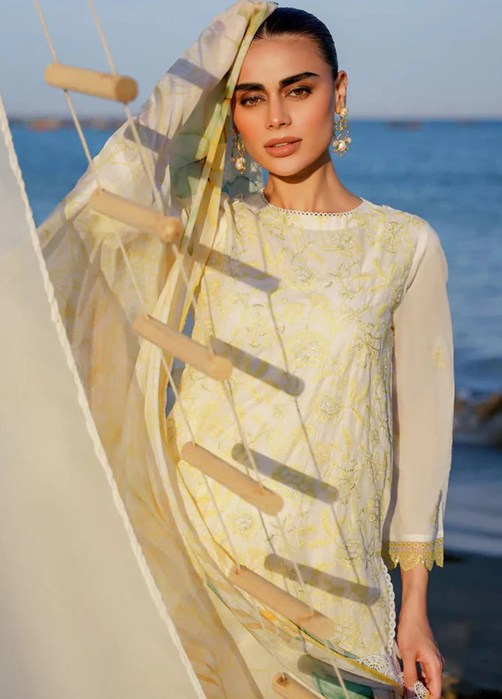 Sahar Printed Lawn Suit Unstitched 3 Piece SHR24F D-04 - Summer Collection