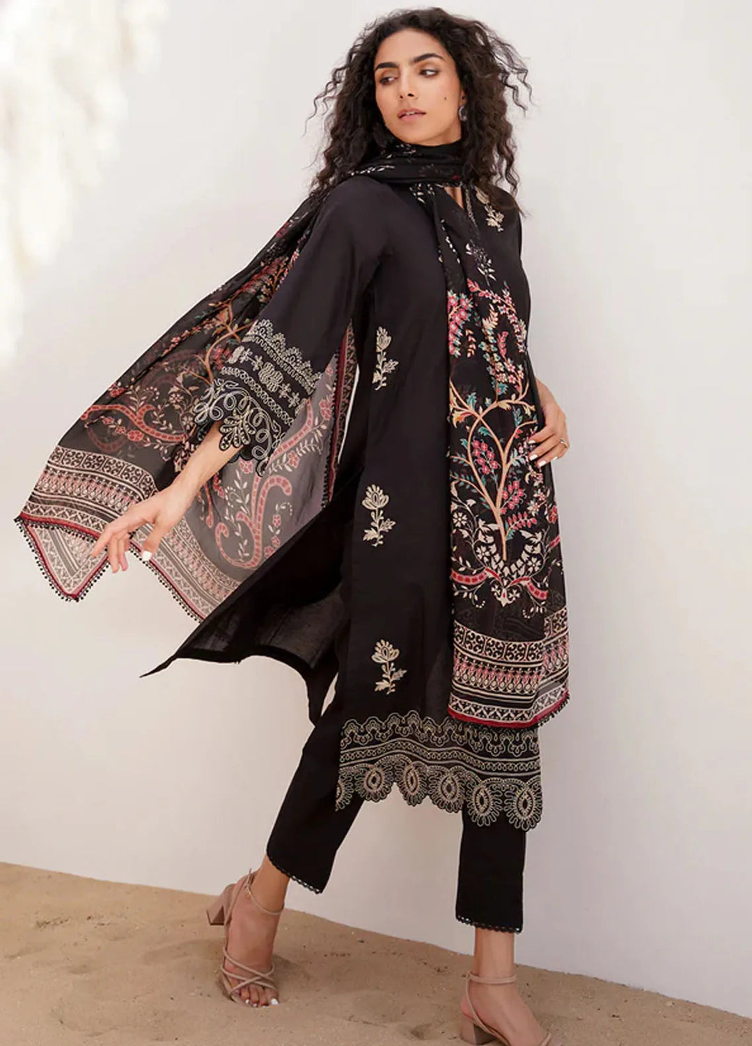 Sahar Printed Lawn Suit Unstitched 3 Piece SHR24F D-05 - Summer Collection
