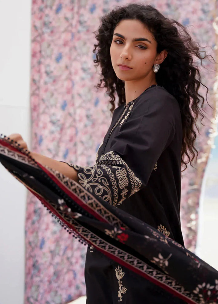 Sahar Printed Lawn Suit Unstitched 3 Piece SHR24F D-05 - Summer Collection