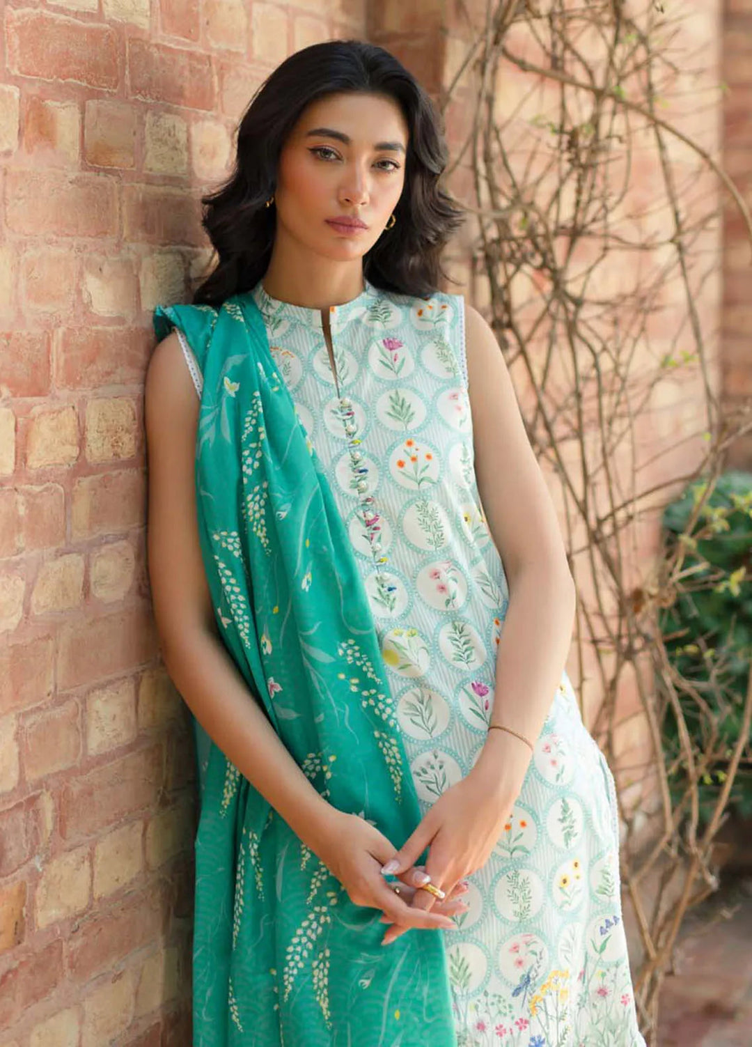 Sahar Printed Lawn Suit Unstitched 3 Piece SHR24S S24-PL-V2-07 - Summer Collection
