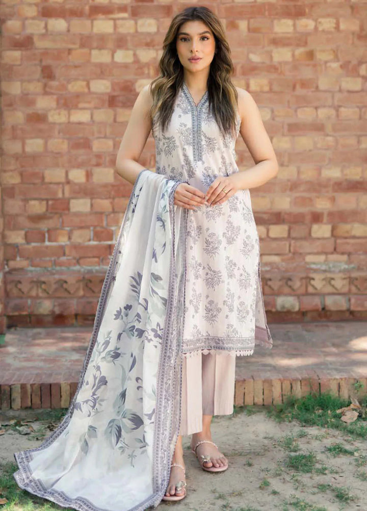 Sahar Printed Lawn Suit Unstitched 3 Piece SHR24S S24-PL-V2-08 - Summer Collection