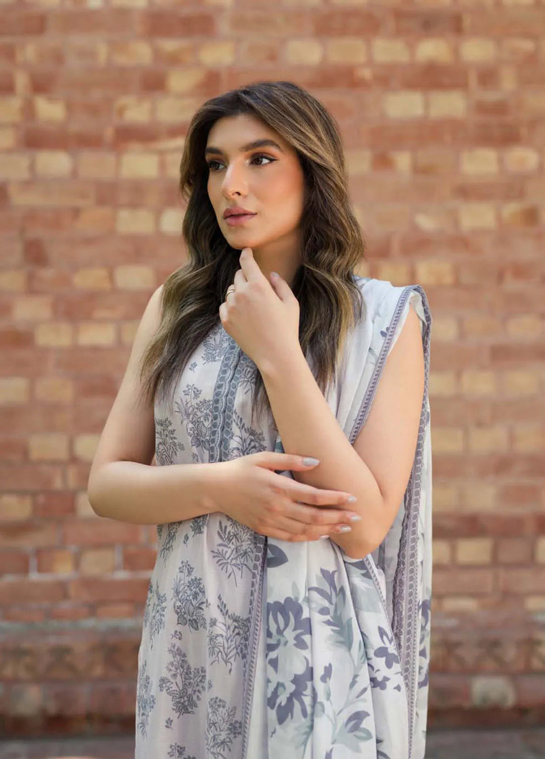 Sahar Printed Lawn Suit Unstitched 3 Piece SHR24S S24-PL-V2-08 - Summer Collection