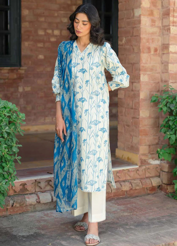 Sahar Printed Lawn Suit Unstitched 3 Piece SHR24S S24-PL-V2-17 - Summer Collection