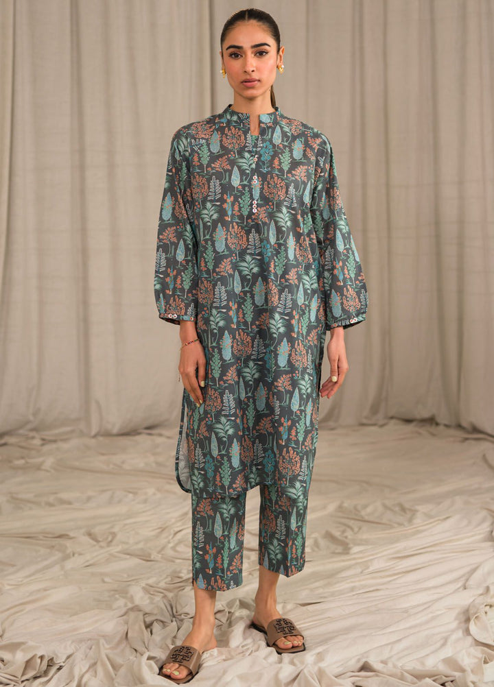 Sahar Printed Lawn Suits Unstitched 2 Piece SHR24PE S24-PL-V1-11 - Summer Collection