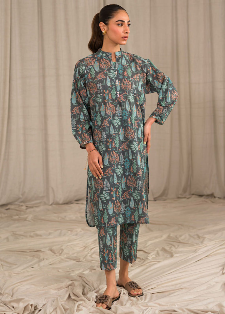 Sahar Printed Lawn Suits Unstitched 2 Piece SHR24PE S24-PL-V1-11 - Summer Collection