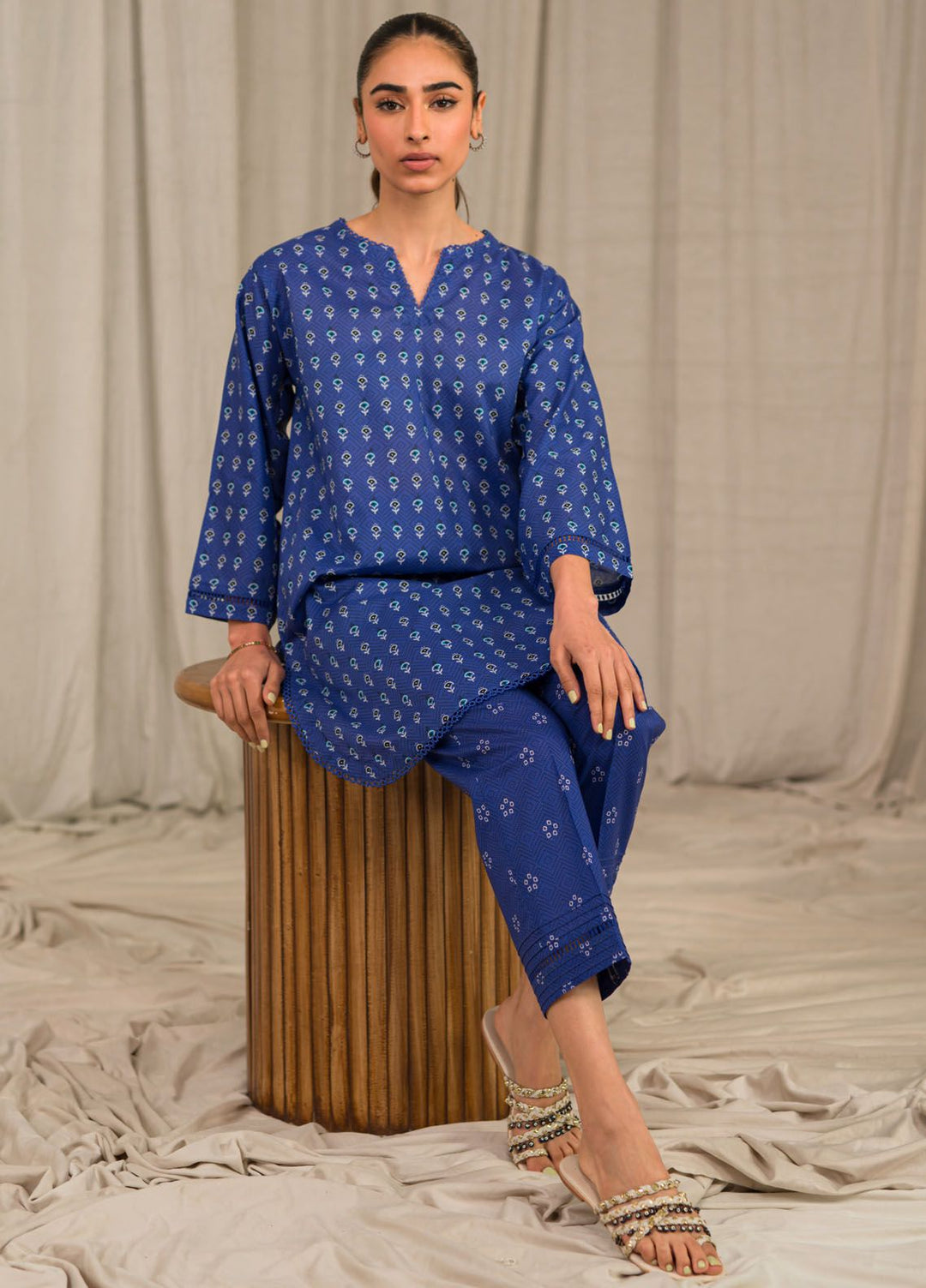 Sahar Printed Lawn Suits Unstitched 2 Piece SHR24PE S24-PL-V1-31 - Summer Collection