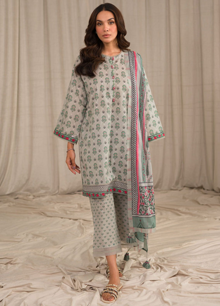 Sahar Printed Lawn Suits Unstitched 3 Piece SHR24PE S24-PL-V1-01 - Summer Collection