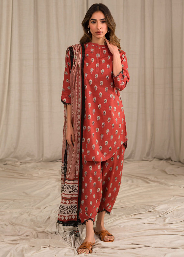 Sahar Printed Lawn Suits Unstitched 3 Piece SHR24PE S24-PL-V1-02 - Summer Collection