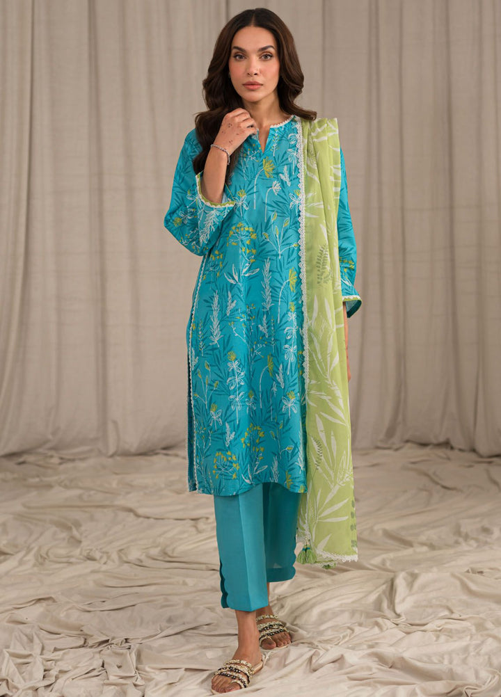 Sahar Printed Lawn Suits Unstitched 3 Piece SHR24PE S24-PL-V1-04 - Summer Collection
