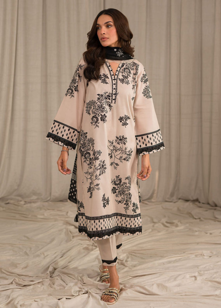 Sahar Printed Lawn Suits Unstitched 3 Piece SHR24PE S24-PL-V1-07 - Summer Collection