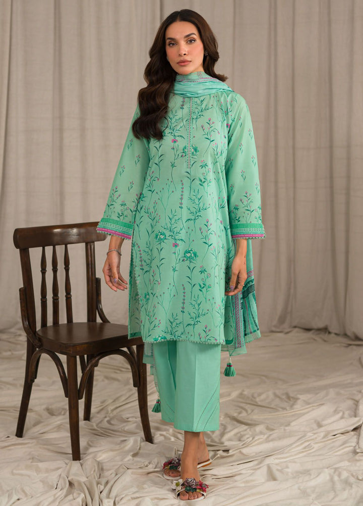 Sahar Printed Lawn Suits Unstitched 3 Piece SHR24PE S24-PL-V1-09 - Summer Collection