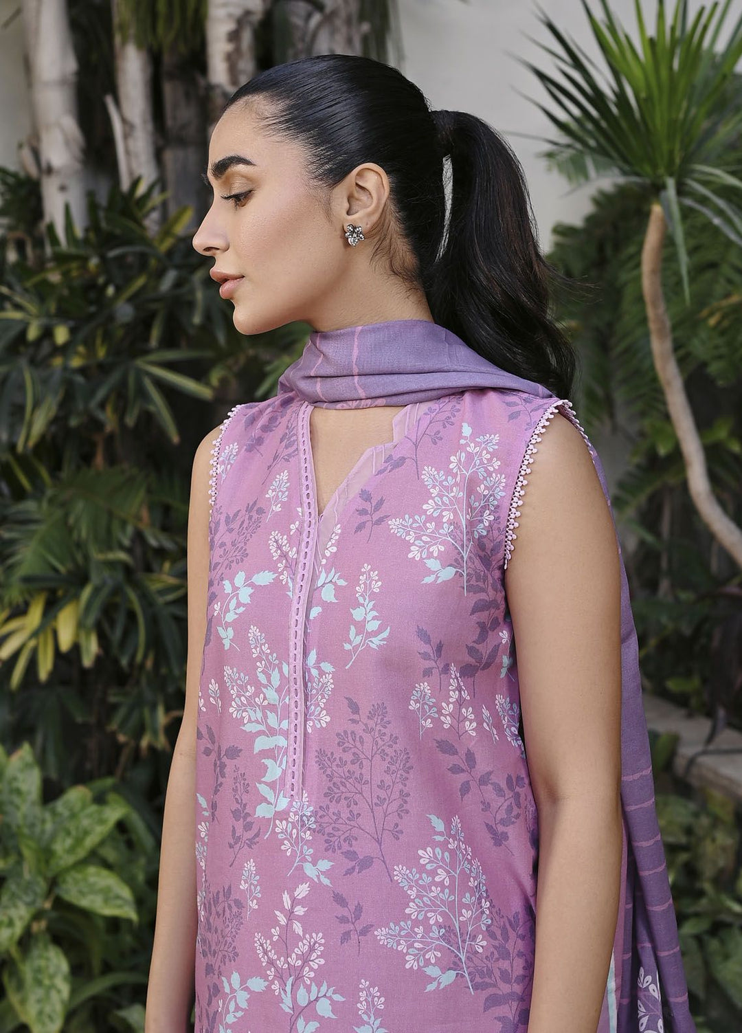 Sahar Printed Lawn Suits Unstitched 3 Piece SHR24PE S24-PL-V1-21 - Summer Collection