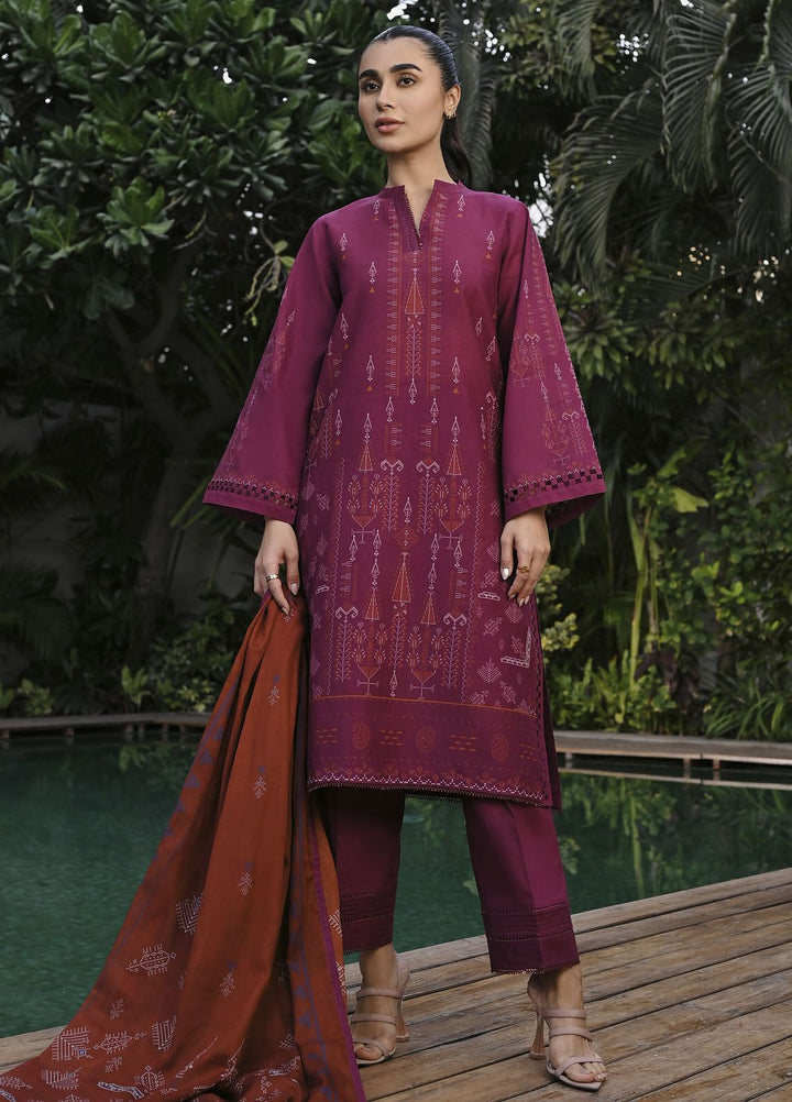 Sahar Printed Lawn Suits Unstitched 3 Piece SHR24PE S24-PL-V1-24 - Summer Collection