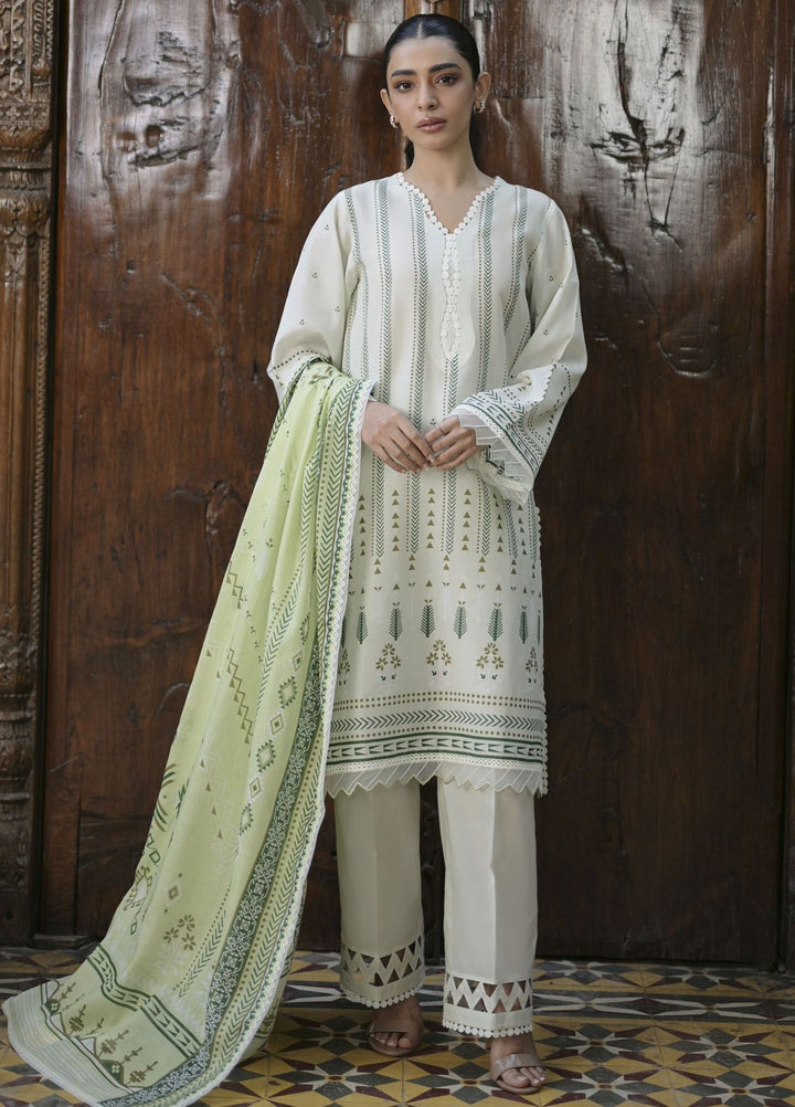 Sahar Printed Lawn Suits Unstitched 3 Piece SHR24PE S24-PL-V1-25 - Summer Collection