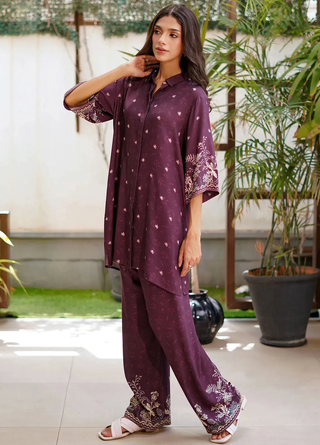 Sahar Printed Marina Suits Unstitched 2 Piece SHR24FP MT-V1-24-03 - Fall Collection