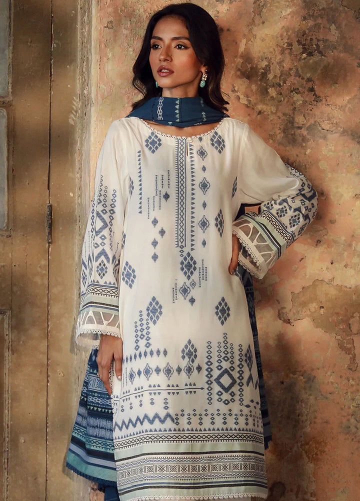 Sahar Printed Viscose Suit Unstitched 3 Piece SHR24 JV-24-V3-02 Midnight Mist - Winter Collection