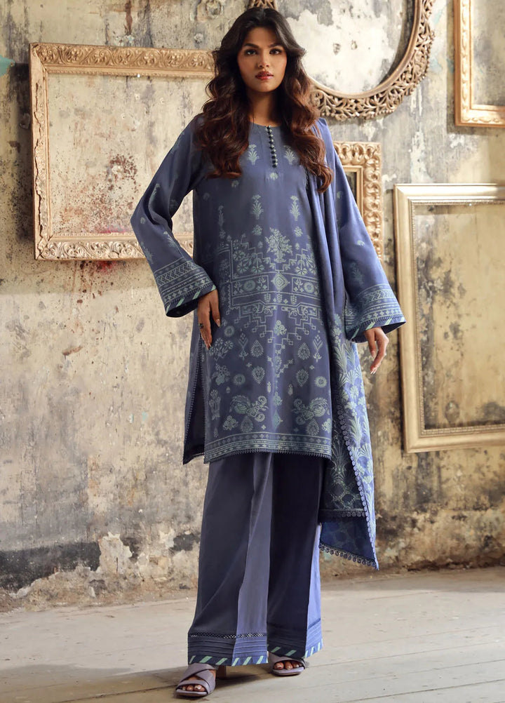 Sahar Printed Viscose Suit Unstitched 3 Piece SHR24 JV-24-V3-04 Mystic Wisteria - Winter Collection