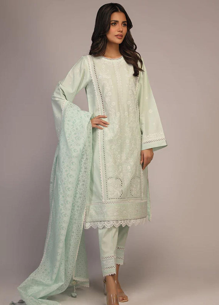Sahar Embroidered Lawn Suits Unstitched 3 Piece SHR23CL S23-CK-004 - Summer Collection