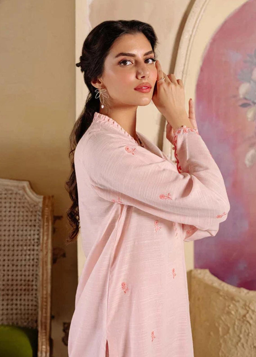 Sahar Embroidered Khaddar Suits Unstitched 3 Piece SKWD-V2-23-03 - Winter Collection