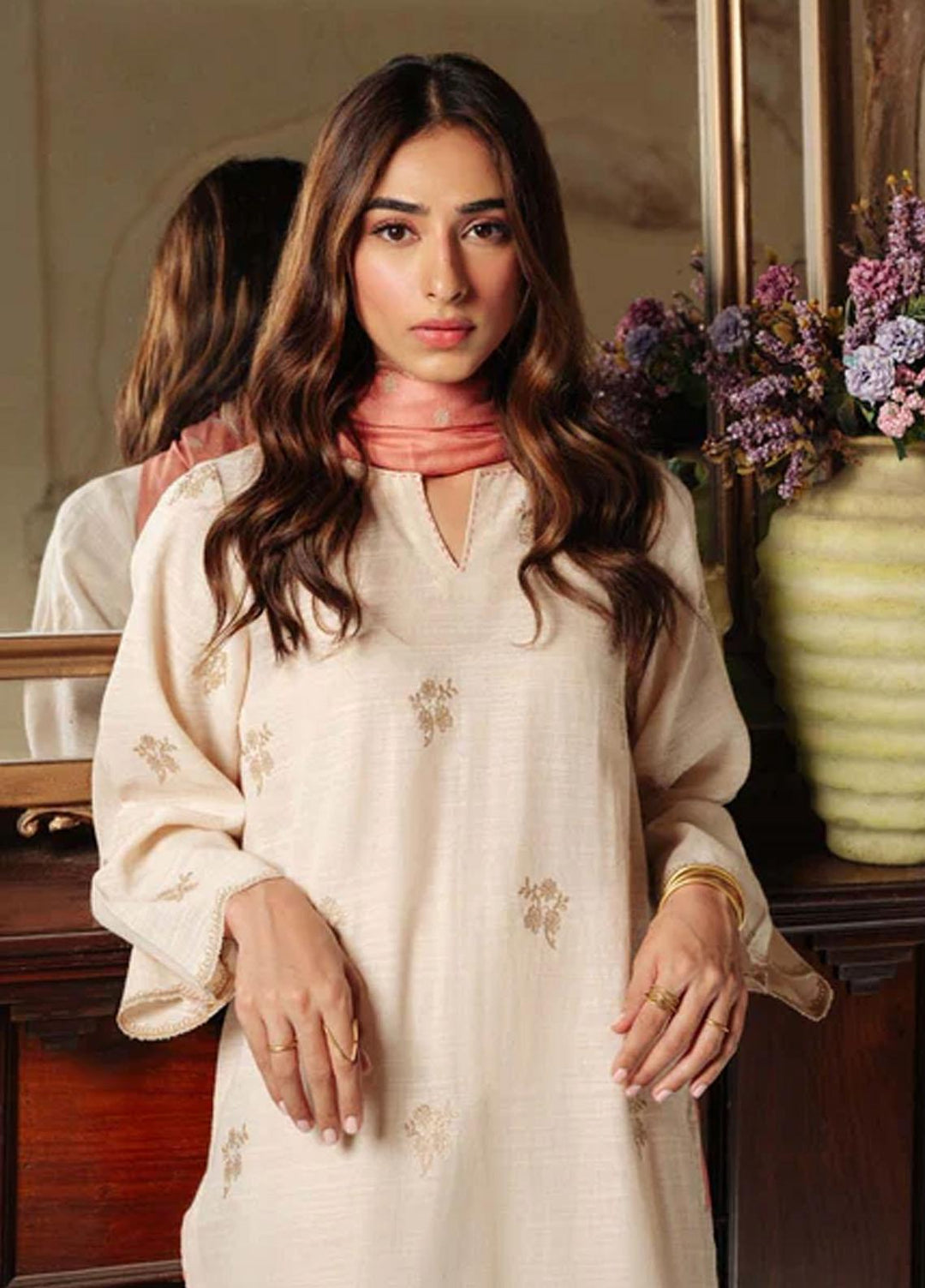 Sahar Embroidered Khaddar Suits Unstitched 3 Piece SKWD-V2-23-04 - Winter Collection