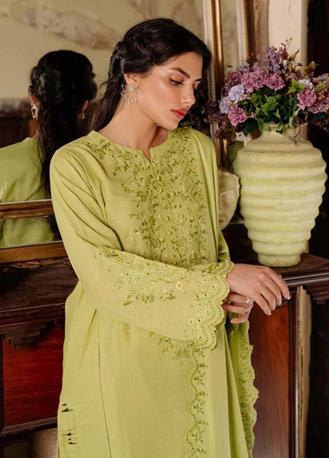 Sahar Embroidered Khaddar Suits Unstitched 3 Piece SKWD-V2-23-05 - Winter Collection